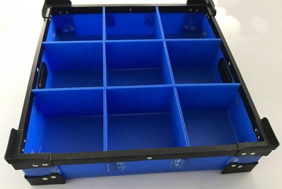 Anti UV Plastic Storage Compartments Blue Plastic Box Dividers Rectangular
