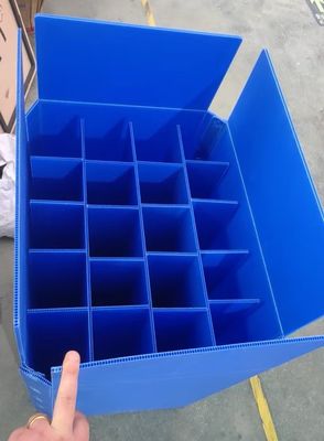 Durable Plastic Dividers Box Hollow Board Carton Container Stackable