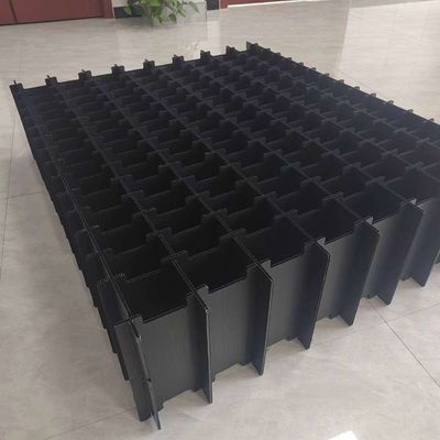Anti Static Plastic Dividers Box Corrugated Multi Compartment Plastic Storage Boxes Rectangular