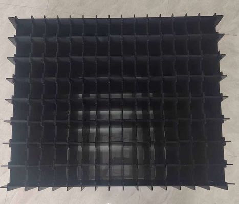 Anti Static Plastic Dividers Box Corrugated Multi Compartment Plastic Storage Boxes Rectangular