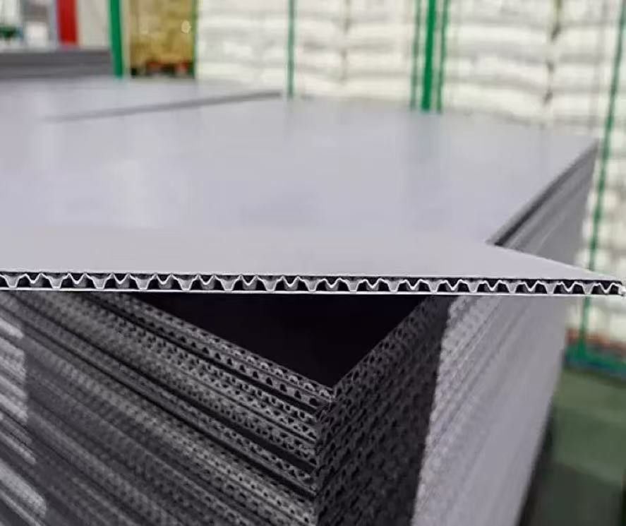 Chemical Resistant Honeycomb Corrugated Sheets Grey Honeycomb Plastic Panels 1220*2440mm