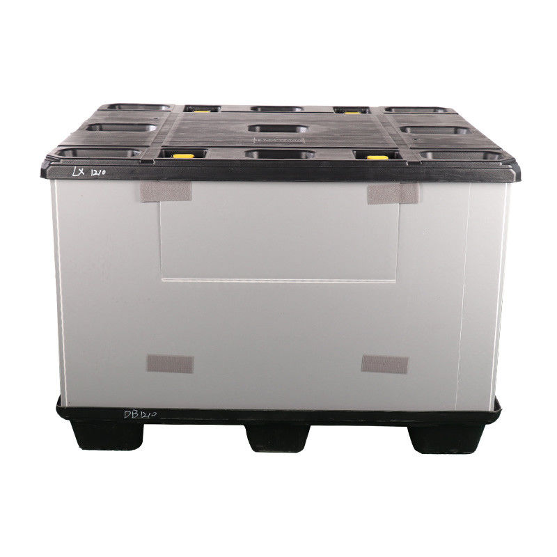 800 X 600mm Plastic Pallet Box Foldable Sleeve Plastic Pallet Container Plastic Coaming Box
