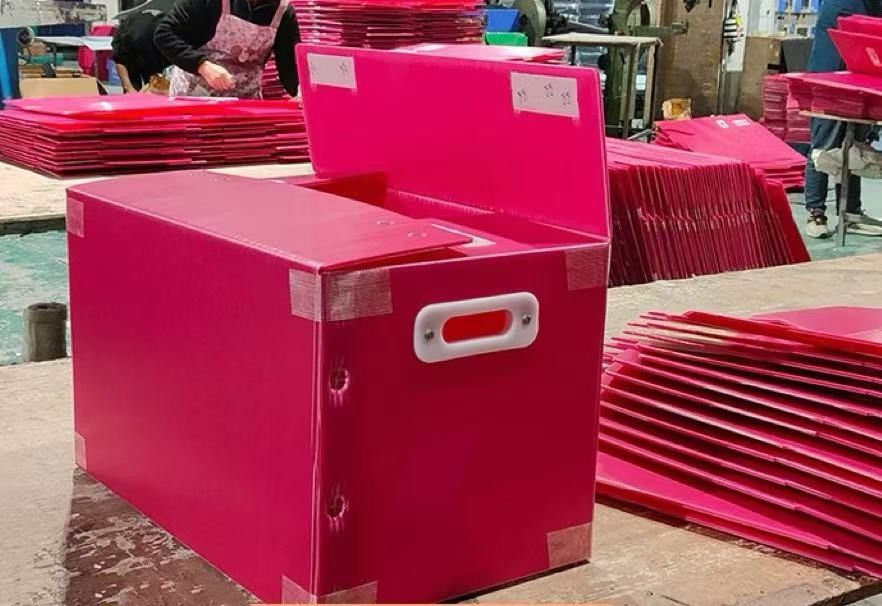Customized Corrugated Plastic Storage Boxes Printable PP Corrugated Box Stackable